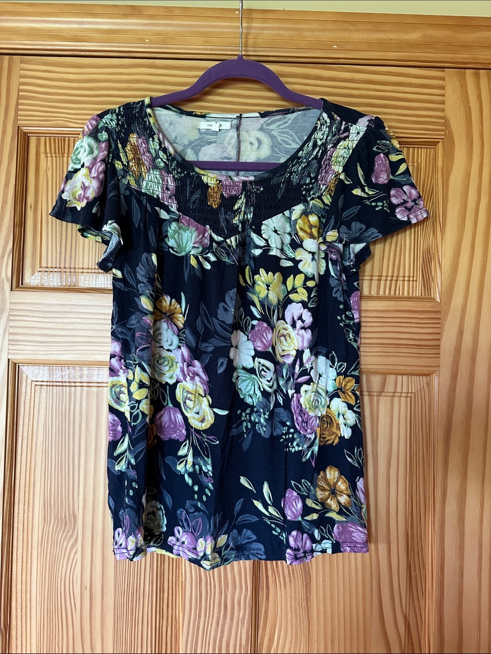 Maurice’s Women’s Floral Short-Sleeve Top - Floral Print size S
